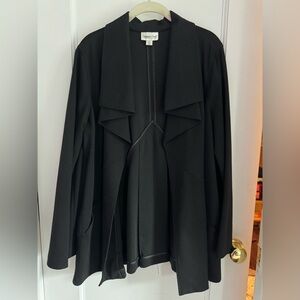 Black Women's Jacket by Coldwater Creek - cloche style